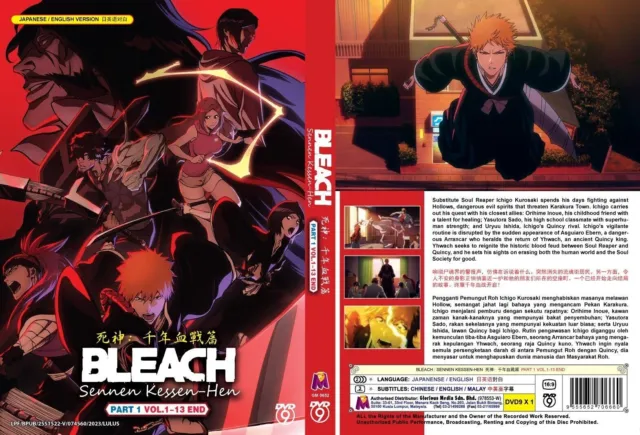 DVD Anime BLEACH - Complete TV Series Box Set (1-366 Episodes) (Full Eng  Dubbed)