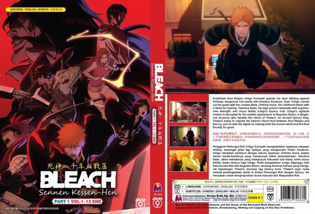 Bleach Episodes 1 - 366 English Dubbed Complete Series 16 Seasons