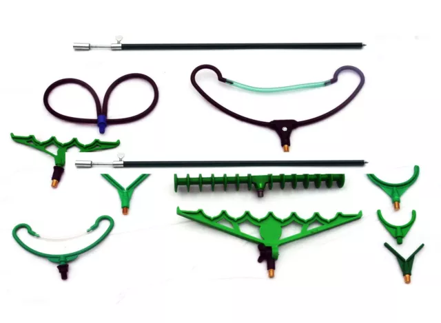 ASL Rod Rest head & bankstick bank pack -10 assorted for carp,coarse fishing