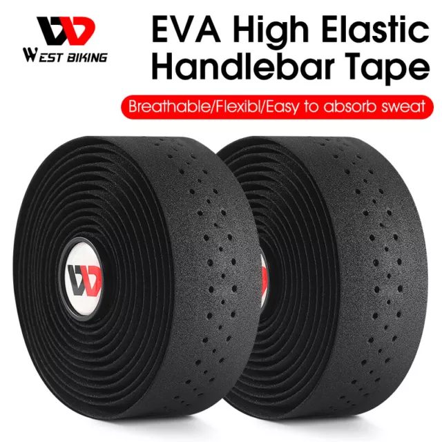 WEST BIKING Soft Bicycle Handlebar Tape PU EVA Road Bike Handle Bar Tape Strap