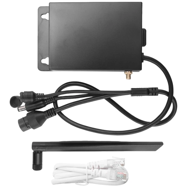 Routeur 4G LTE Solaire Extérieur - WiFi Jusqu'à 50m - Panneau Solaire 15W - Batterie 20000mAh - Pour Camping, VR, Randonnée
