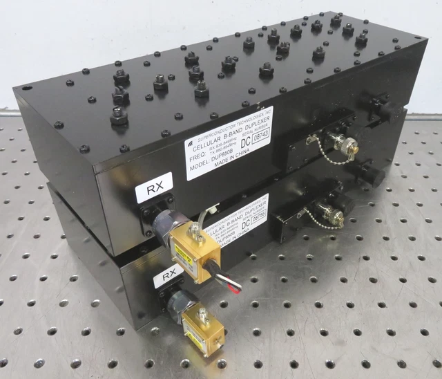C187915 Lot 2 Superconductor Tech DUP850B Cellular B-Band Duplexer Tx 880-894MHz