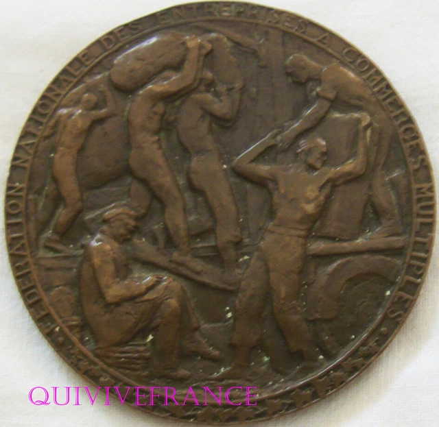 ASSOCIATIONS PROFESSIONNELLES - SYNDICATS Médaille, Union nationale du commerce et de l'industrie fme_741290 Médailles