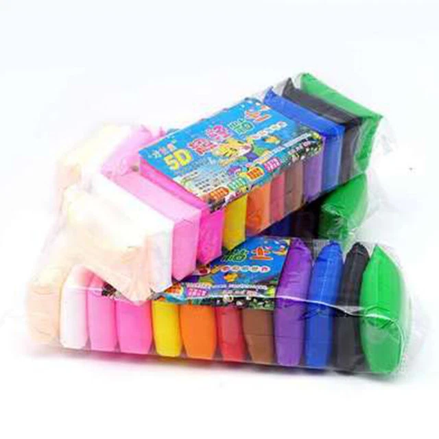 12 Color/set Light Clay Toys Air Dry Polymer Plasticine Modelling Clay ql