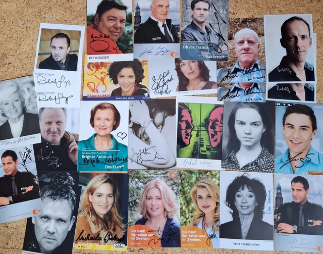 AUTOGRAMM KONVOLUT ÜBER 25 Autogramme Schauspieler original signiert TV ...
