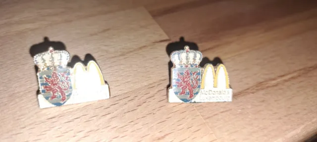 2 x Pin Anstecker Mc Donald's  Luxemburg