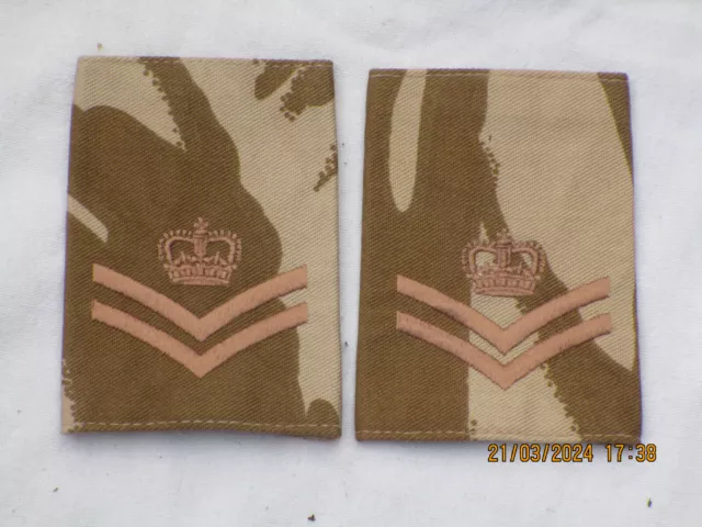 Corporal of Horse, Guards Rang, Rank Slides, desert, British Army,#2 (3/24)