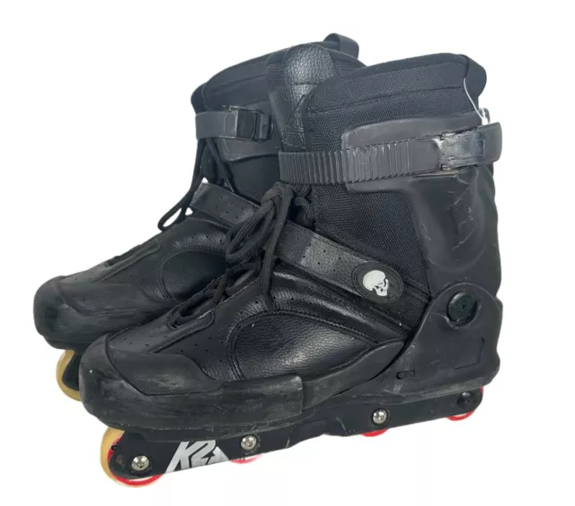 K2 Fatty Pro Aggressive Inline Skates Rollerblades Mens Size 12 New Wheels