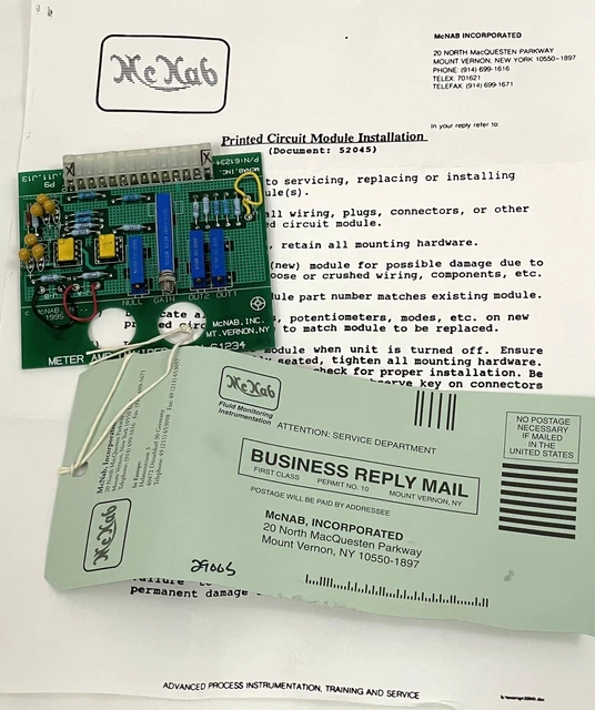 MCNAB INC. US MILITARY SURPLUS ELECTRONIC SIGNAL MODULATOR GENERATOR 61234 NOS 134.90 PicClick AU