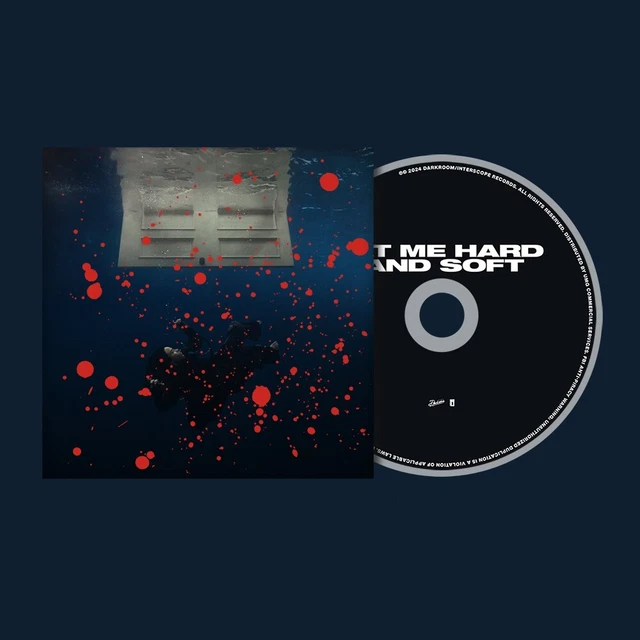 BILLIE EILISH &HIT ME HARD AND SOFT" vinyle + CD peinture éclaboussure ...