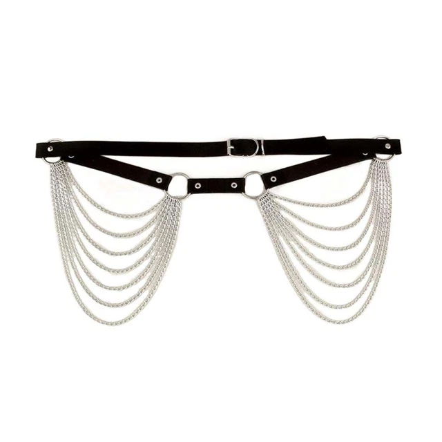 Corsetto catene cintura donna vita catena vita metallo vita cintura corpo catena