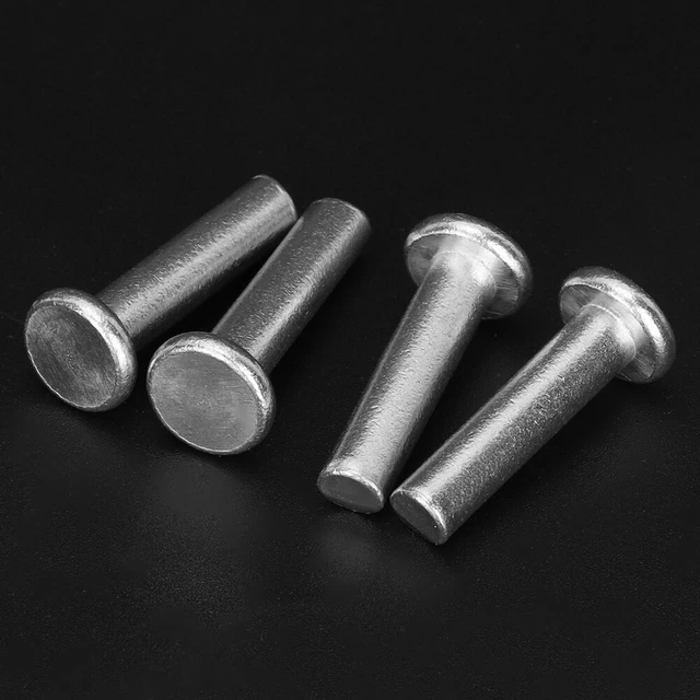 20 pz/set GB867 M6 * 30 rivetti testa piatta in alluminio testa piatta rivetto solido