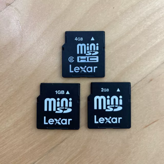 Lexar MiniSD 1GB 2GB 4GB Memory Card For Nokia N80 E70 N93 N73 6282 E61 E62