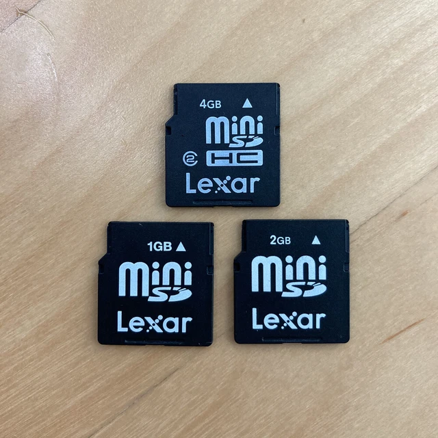 Lexar MiniSD 1GB 2GB 4GB Memory Card For Nokia N80 E70 N93 N73 6282 E61 E62