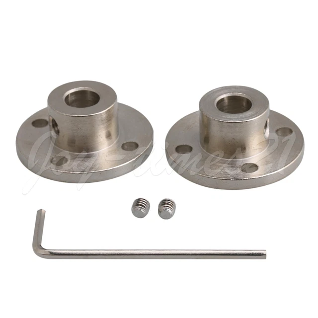 2PCS 8mm-16mm Steel Flange Couplings Shaft Motor Joints for DIY Parts