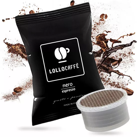 200 Capsule Compatibili Lavazza Espresso Point Lollo Caffe' Nero Nera Espresso