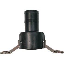 1" Polypropylene Camlock Fitting - Male Barb x Female Coupler Thread Be Pressure