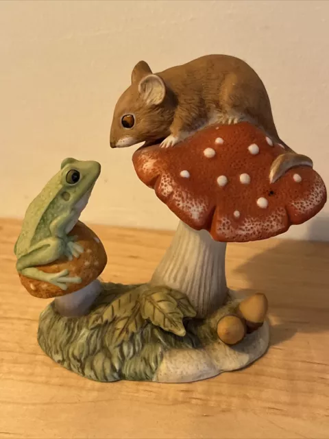 Royal Osborne Porcelain Frog And Mouse - Excellent Condition Made In Mexico 4"