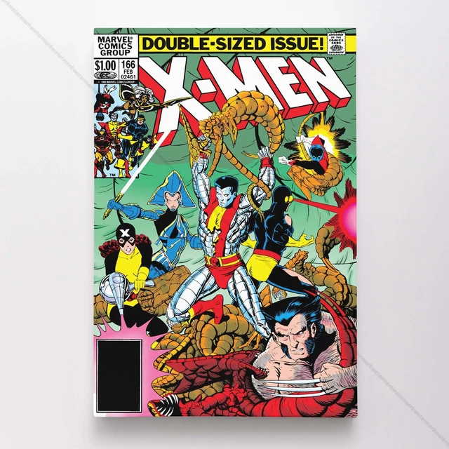 Uncanny X-Men Poster Canvas Vol 1 #166 Xmen Marvel Comic Book Art Print