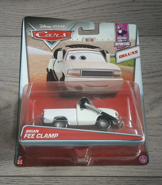 Cars Reporters MATTEL DISNEY PIXAR Cars Brian Fee Clamp Piston Cup Reporters 1:55 aus ...
