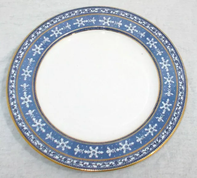 Antique English Blue & White Cetem Ware (Maling) 9 3/4" Plate Maltese Pattern