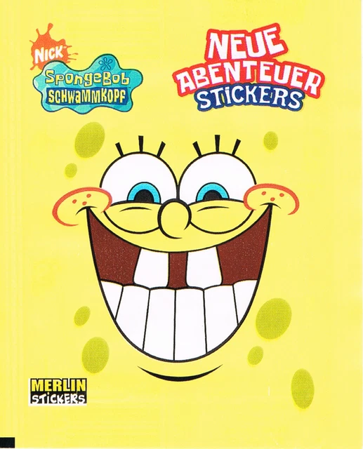 SPONGEBOB SCHWAMMKOPF NEUE Abenteuer 50 Stickers - Merlin EUR 1,00 ...