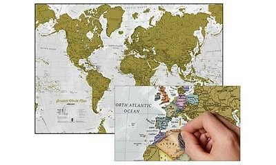 Maps International Scratch the World® Travel Map - Black Scratch Off Maps International Scratch the World® Travel Map - Black Scratch Off