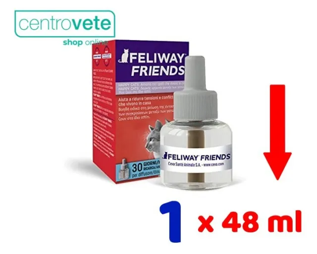 Ceva FELIWAY Friends RICARICA da 48 ml → Armonia tra GATTI che vivono in casa