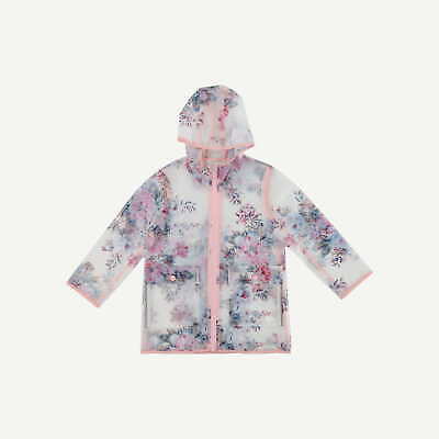 Joules Girls Multi Coloured Polyester Jacket Floral Coat Size 6yrs