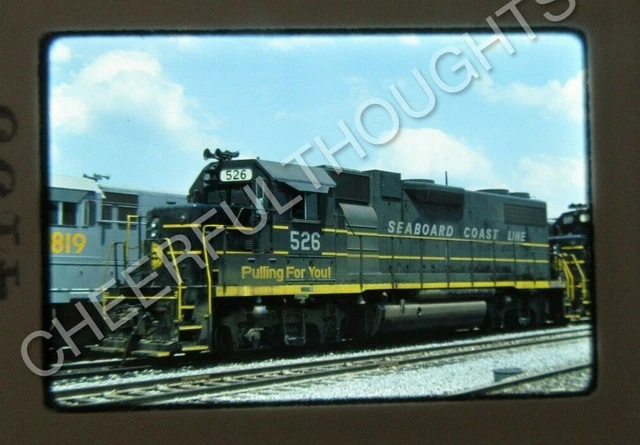 Original '75 Kodachrome Slide SCL Seaboard Coast Line 526 GP38-2 Atlanta   24Q48