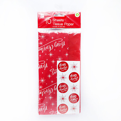 10 hojas de papel de tela de regalo para feliz Navidad