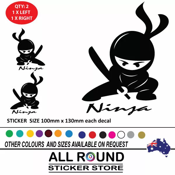 NINJA sticker decal vinyl , bike tank sticker, laptop , car sticker, skateboard