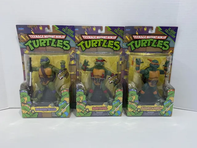 Teenage Mutant Ninja Turtles TMNT Classic Collection Set Lot of 3 Playmates 2012