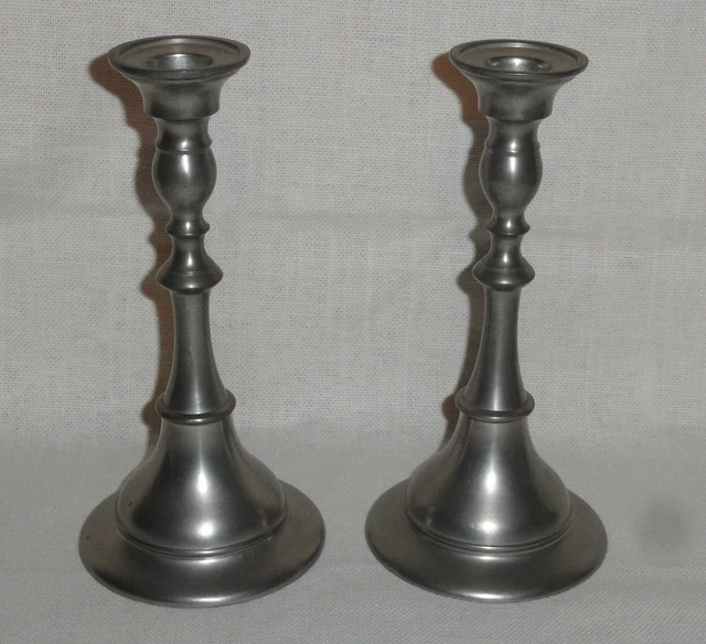 Vintage Holland Pewter ~ 8” Tall ~ Colonial Look ~ marked Holland