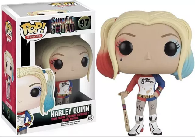 Funko POP! Heroes Suicide Squad Harley Quinn Figure #97 With Protector