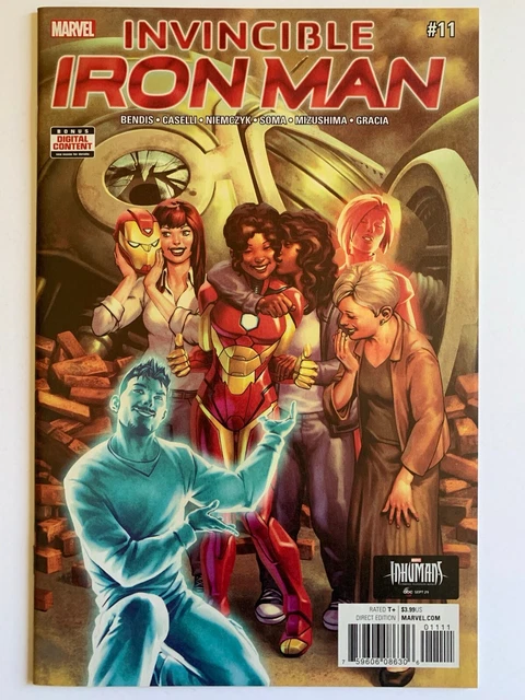 Invincible Iron Man 11 Marvel Comics 2017 Ironheart Riri Williams Tony Stark A I