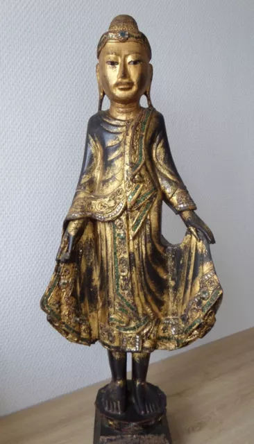 Antique Ancien Burmese Mandalay BUDDHA BOUDDHA Birman Birmanie Burma Myanmar