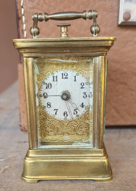 Mini Orologio Da Viaggio Sveglia  Officier, Vetri Molati,