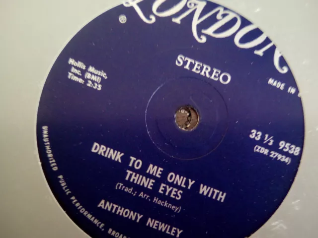 anthony newley drink to me only with thin eyes 33rpm