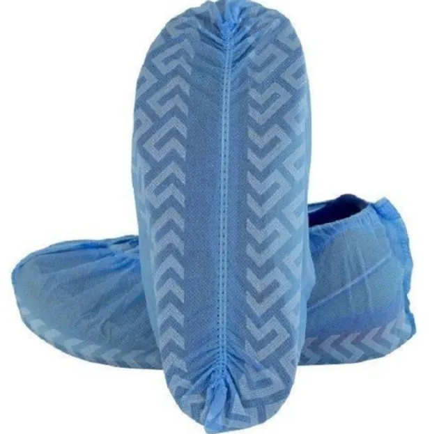 Disposable Shoe Covers Blue With Tread Size Large 300 per case
