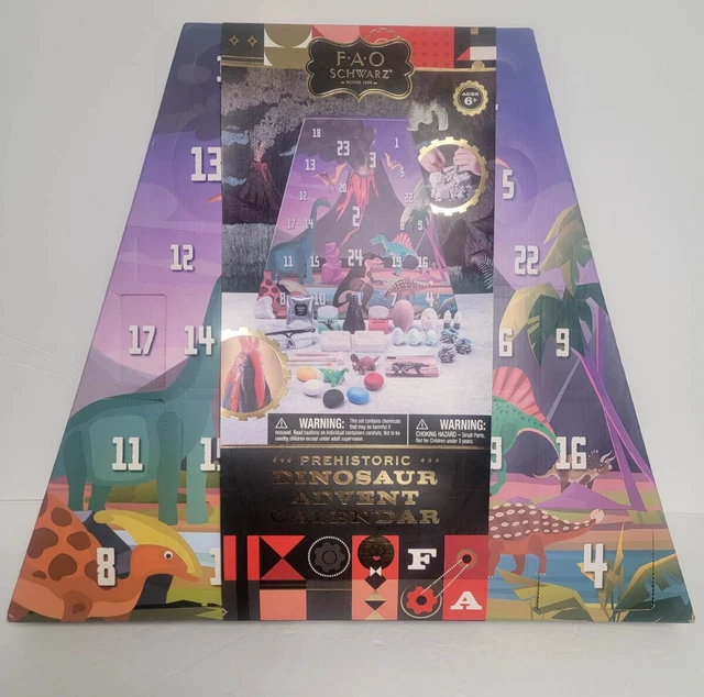 FAO SCHWARZ PREHISTORIC Dinosaur Advent Calendar NEW 24.99 PicClick