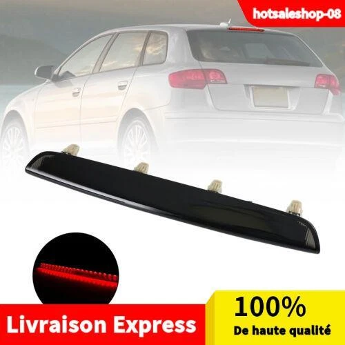 3ème Feu Stop LED Pour Audi A3 8P Hatchback 2004-2012 (sans Spoiler) - Noir - 8P4945097C