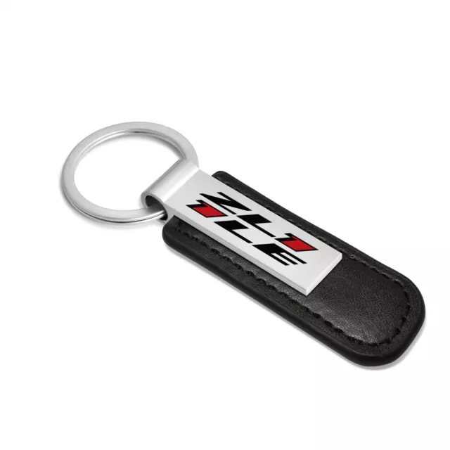 Chevrolet Camaro ZL1-1LE Black PU Leather Strap Key Chain 2