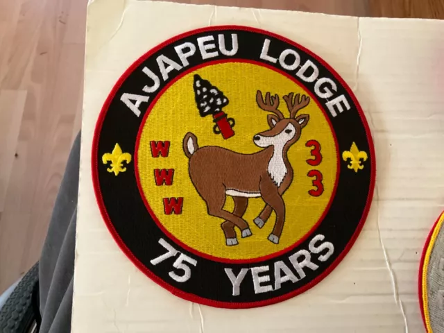 Ajapeu Lodge 33 older 75th Anniversary Jacket Patch w