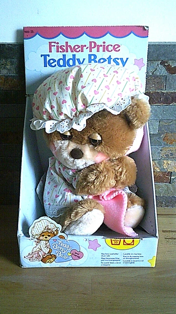 Rare  Doudou Peluche  Fisher Price Teddy Betsy Bear 1986