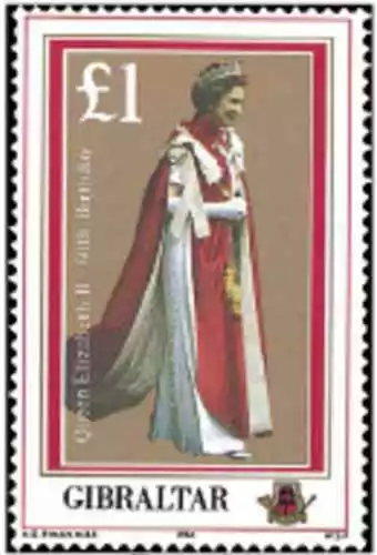 Timbre Famille royale Gibraltar 520 ** lot 22407