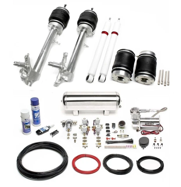 Ta technix Air Châssis Viair Compresseur Kit Argent pour BMW 3 Série E30 51mm