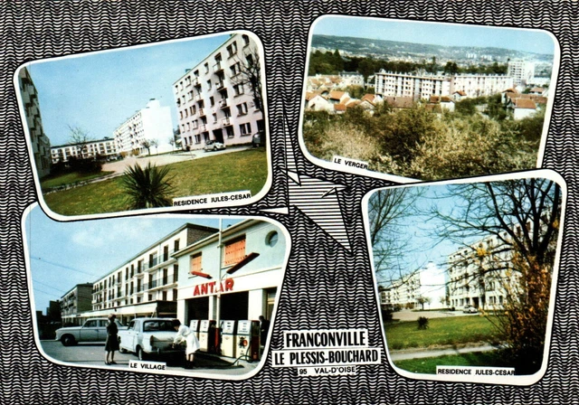 Franconville Le Plessis-Bouchard Multi-Bike Card Gas Station Gas Pump