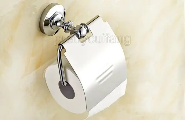 Modern Chrome Wall Mounted Bathroom Hardware Bath Accessory Set Towel Bar Pxz012
