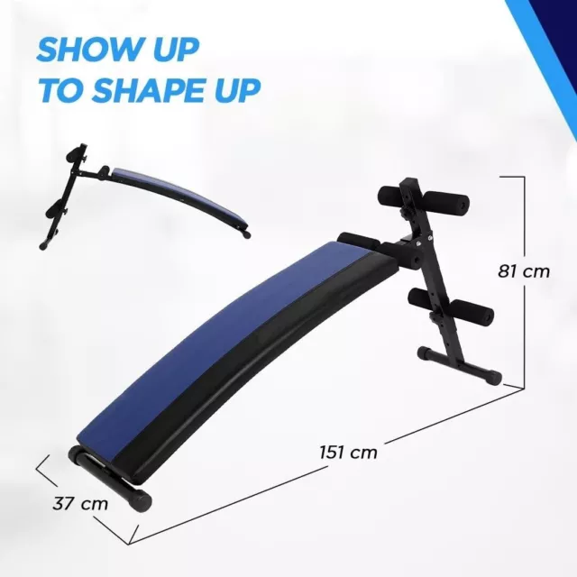 Abdominal AB Cruncher Exercise Sit-Up Bench for Home Gym